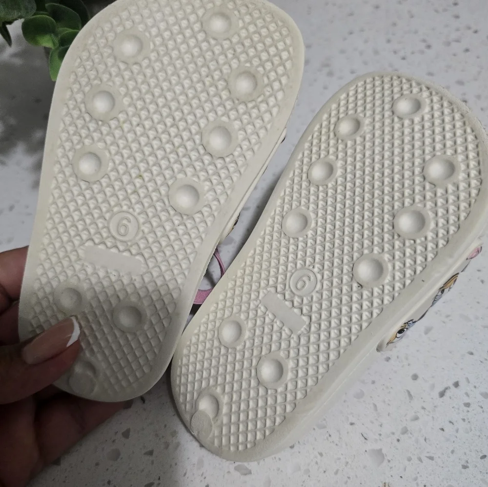 Primark Kids Sandals - White and Pink with Character Design